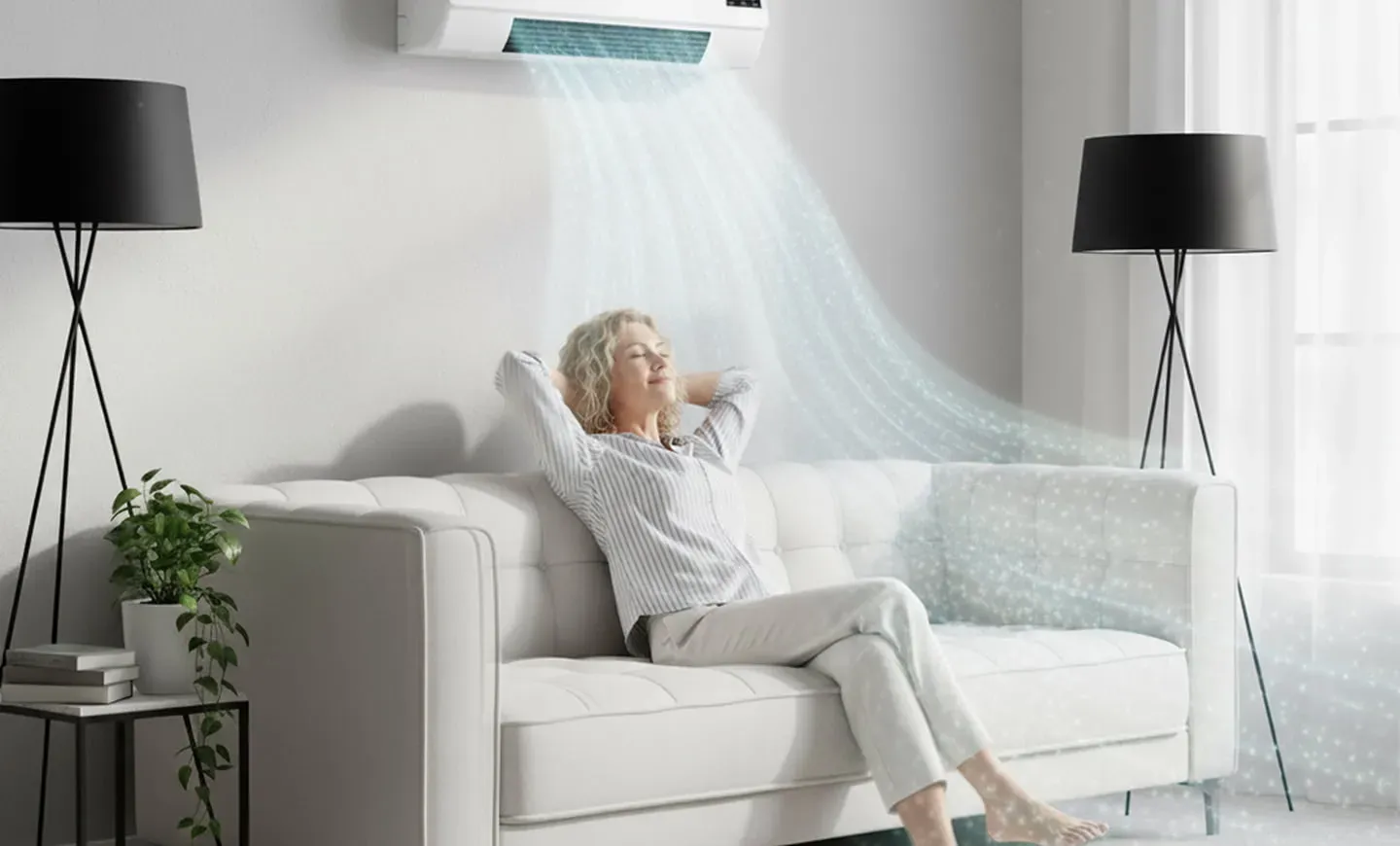Vital Pro Breeze Plug and Play Luftkühler für Homeoffice und Schlafzimmer